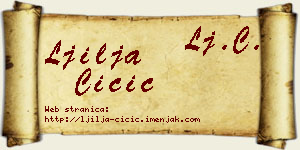 Ljilja Čičić vizit kartica